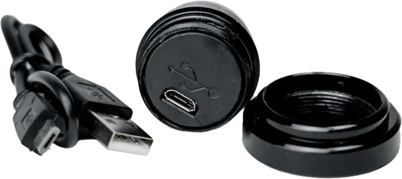 Stick On Led Dome Light Usb Rechargeable Black - AXIA