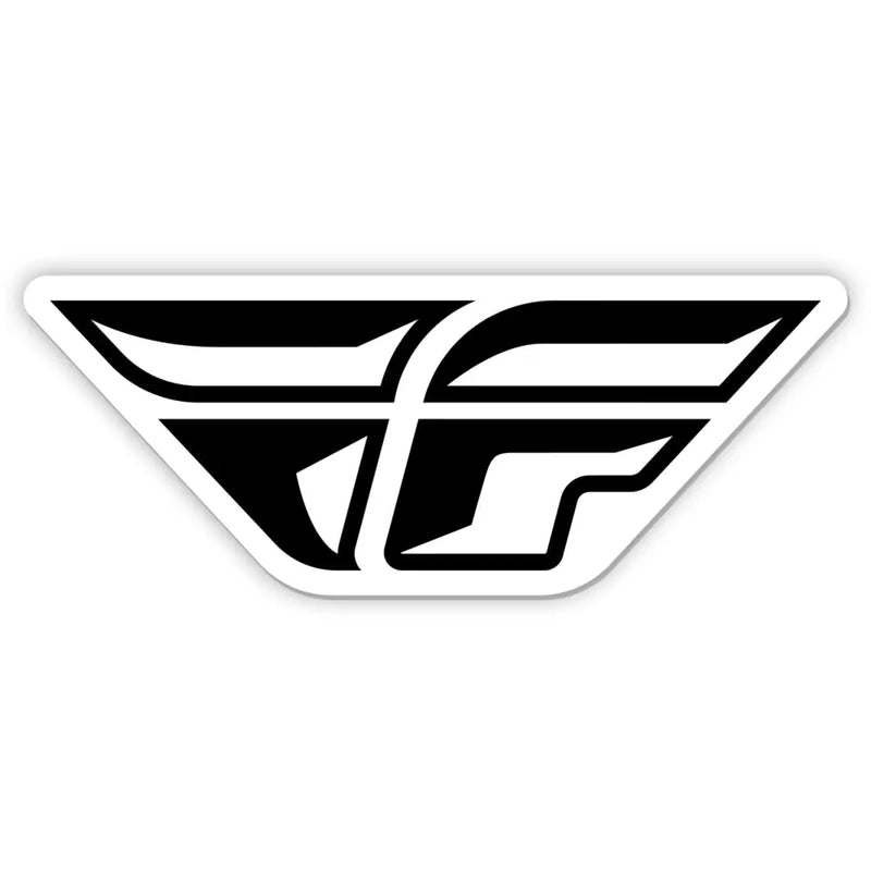 Sticker F Wing 4" 10pk Die Cut Laminated