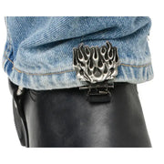 Clips For Stirrup/Strap Boots Flames - RYDER CLIPS