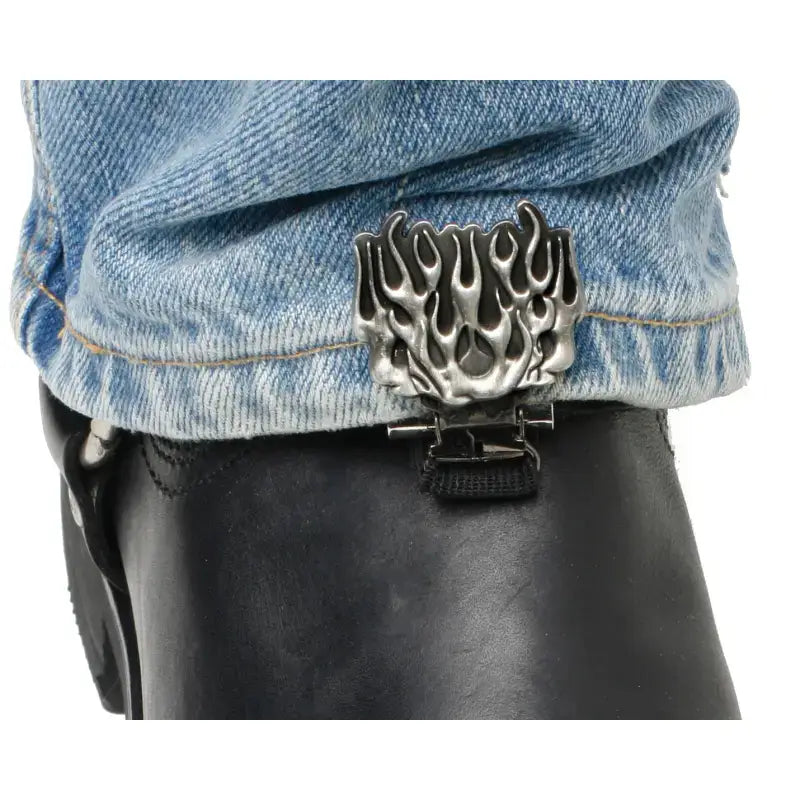 Clips For Stirrup/Strap Boots Flames - RYDER CLIPS