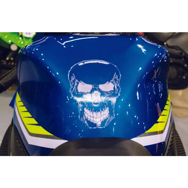 51-02-1002 Stompgrip Tank Pad Skull Clear/White
