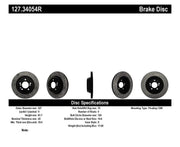 Stoptech StopTech 00-03 BMW M5 (E39) Slotted & Drilled Right Rear Rotor