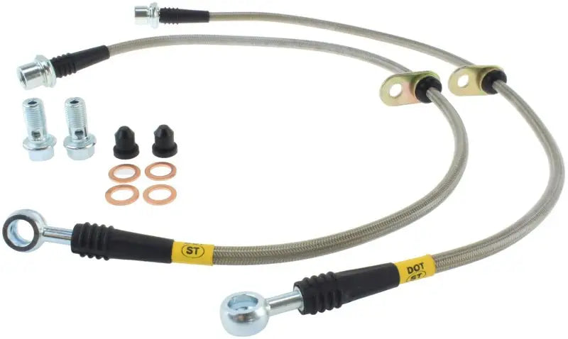 StopTech 00-05 Celica GT & GT-S/05-08 Scion tC Front Stainless Steel Brake Lines 