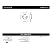 Stoptech StopTech 00-05 Lexus IS300 / 02-09 Lexus SC430 / 98-05 GS300/GS350/GS400/GS430/GS450H SportStop Slo