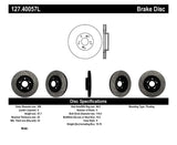 Stoptech StopTech 02-06 Acura RSX Type S / 06-09 Honda Civic Si Slotted & Drilled Left Front Rotor