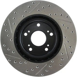 StopTech 02-06 Acura RSX Type S / 06-09 Honda Civic Si Slotted & Drilled Left Front Rotor 