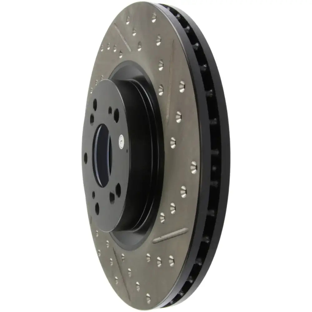 StopTech 02-06 Acura RSX Type S / 06-09 Honda Civic Si Slotted & Drilled Left Front Rotor 