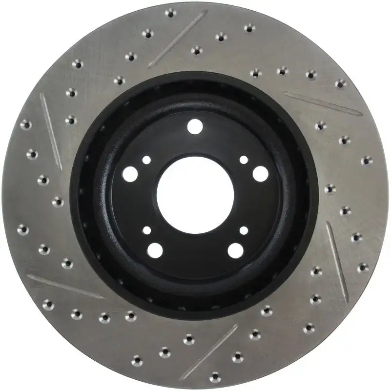 StopTech 02-06 Acura RSX Type S / 06-09 Honda Civic Si Slotted & Drilled Left Front Rotor 