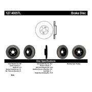 Stoptech StopTech 02-06 Acura RSX Type S / 06-09 Honda Civic Si Slotted & Drilled Left Front Rotor