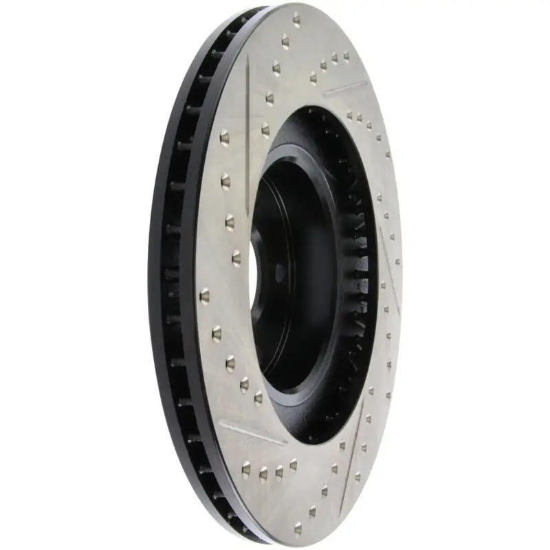 StopTech 02-10 Subaru WRX Slotted & Drilled Left Front Rotor (exc. STi) 