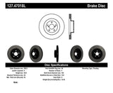 Stoptech StopTech 02-10 Subaru WRX Slotted & Drilled Left Front Rotor (exc. STi)