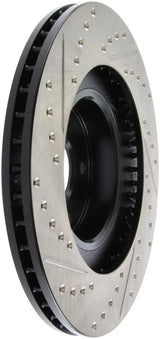 StopTech 02-10 Subaru WRX Slotted & Drilled Left Front Rotor (exc. STi) 