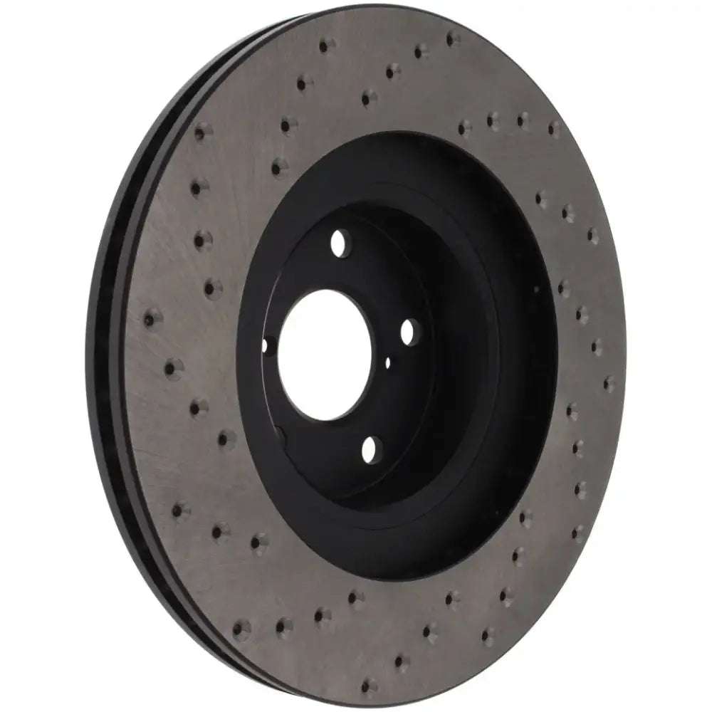StopTech drilled sport rotor for WRX with perforated design for better cooling