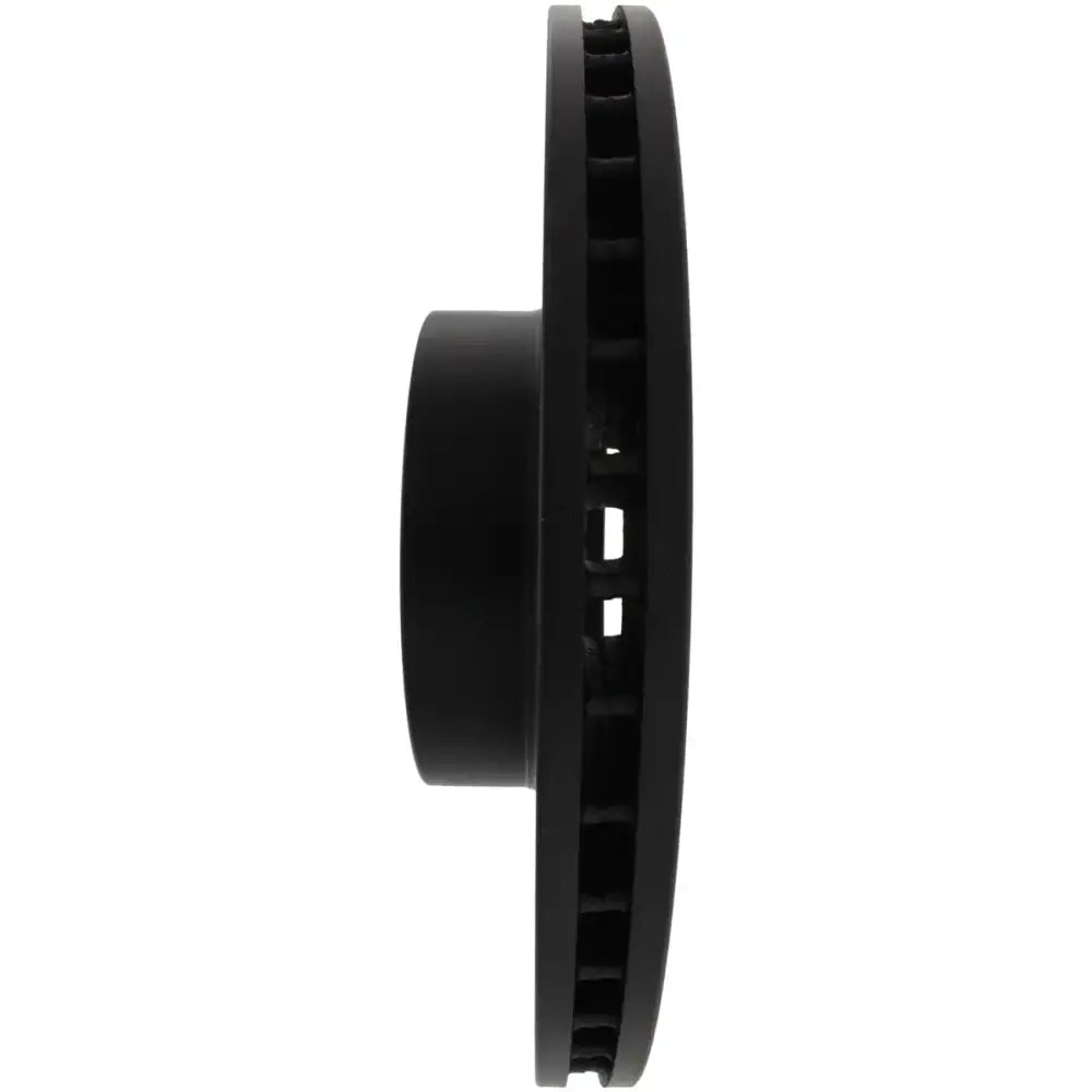 Black vented StopTech drilled sport rotor for WRX drilled front brake upgrade
