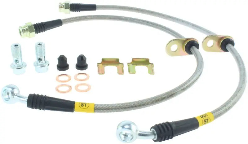 StopTech 04-07 STi & 06-07 WRX Stainless Steel Front Brake Lines 