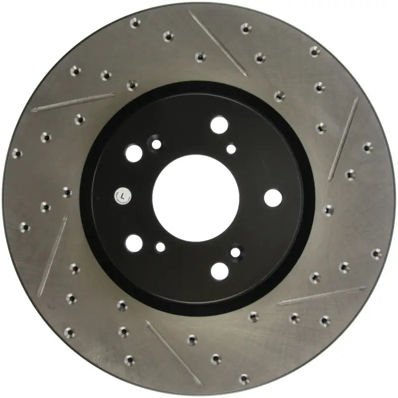 StopTech 04-08 Accura TL (Brembo Caliber) SportStop Slotted & Drilled Left Front Rotor 