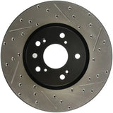 Stoptech StopTech 04-08 Accura TL (Brembo Caliber) SportStop Slotted & Drilled Left Front Rotor
