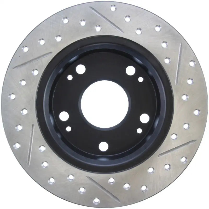 StopTech slotted and drilled brake rotor for Acura TSX and Honda Accord SportStop slotted