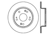 Automotive brake rotor diagram for StopTech Acura TSX and Honda Accord SportStop Slotted Rotor