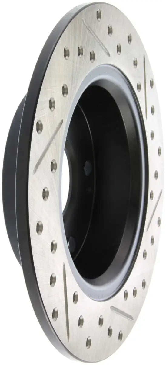 StopTech drilled and slotted brake rotor for Acura TSX and Honda Accord SportStop slotted upgrade