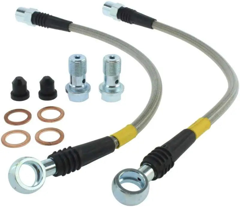 StopTech 07-08 Audi RS4 Rear Stainless Steel Brake Line Kit 