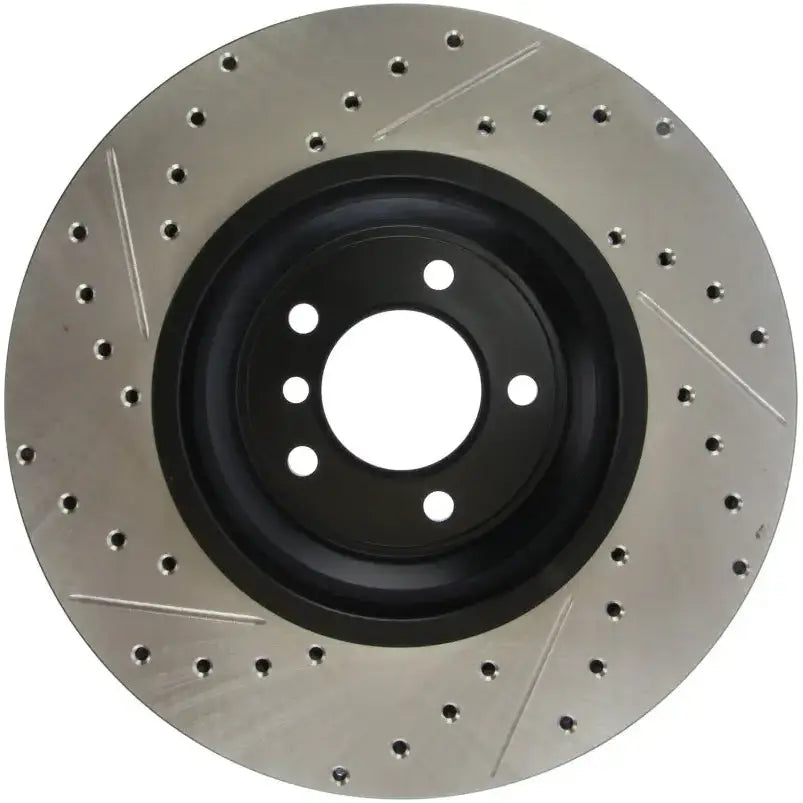 StopTech 07-09 BMW 335 (E90/E92/E93) Slotted & Drilled Left Front Rotor 