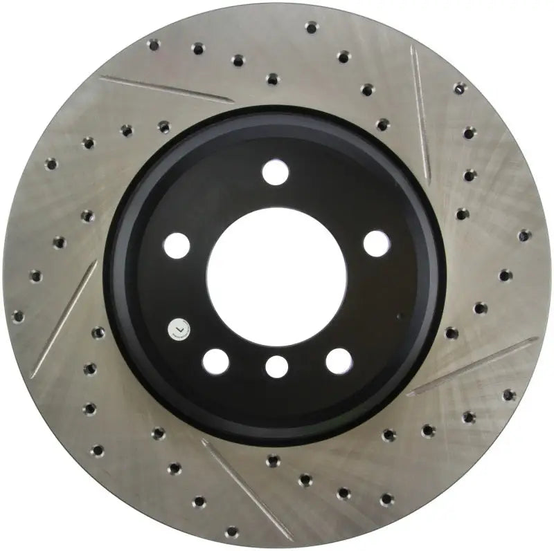 StopTech 07-09 BMW 335 (E90/E92/E93) Slotted & Drilled Left Front Rotor 