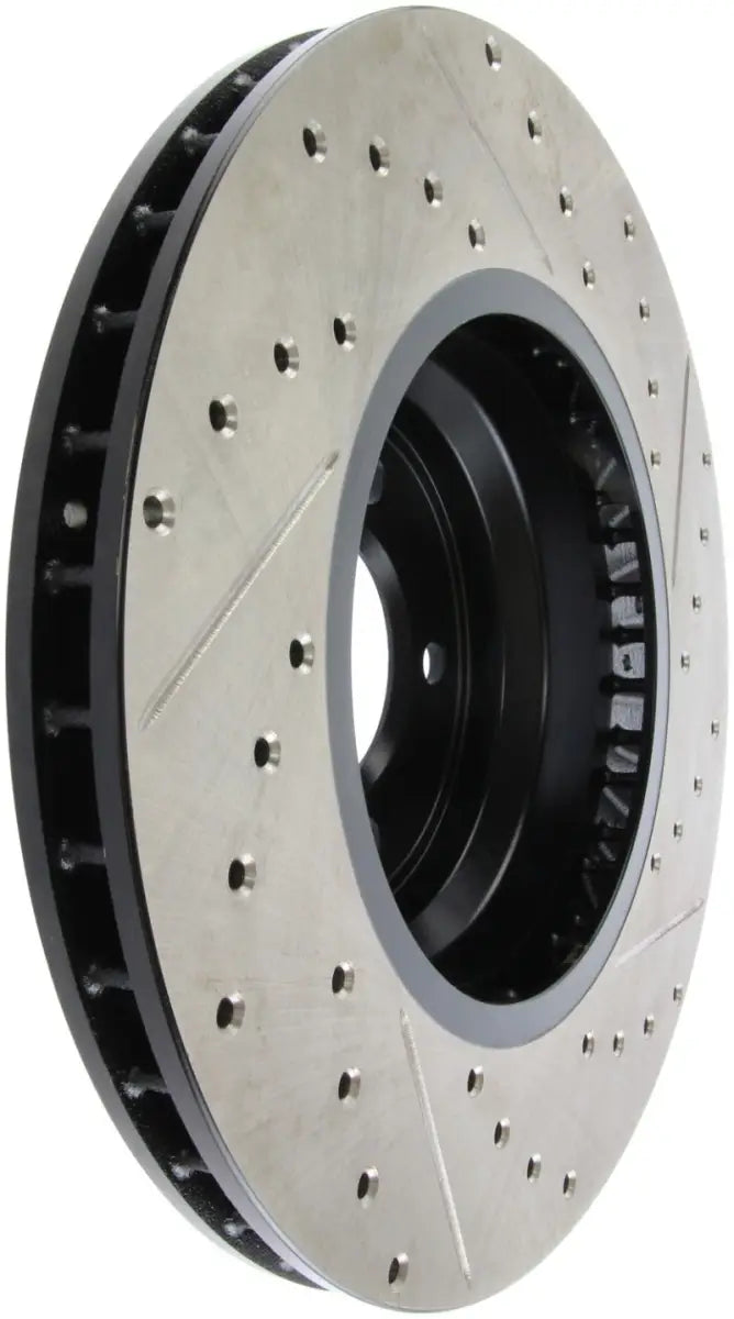 StopTech 07-09 BMW 335 (E90/E92/E93) Slotted & Drilled Right Front Rotor 