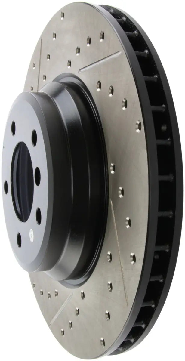 StopTech 07-09 BMW 335 (E90/E92/E93) Slotted & Drilled Right Front Rotor 