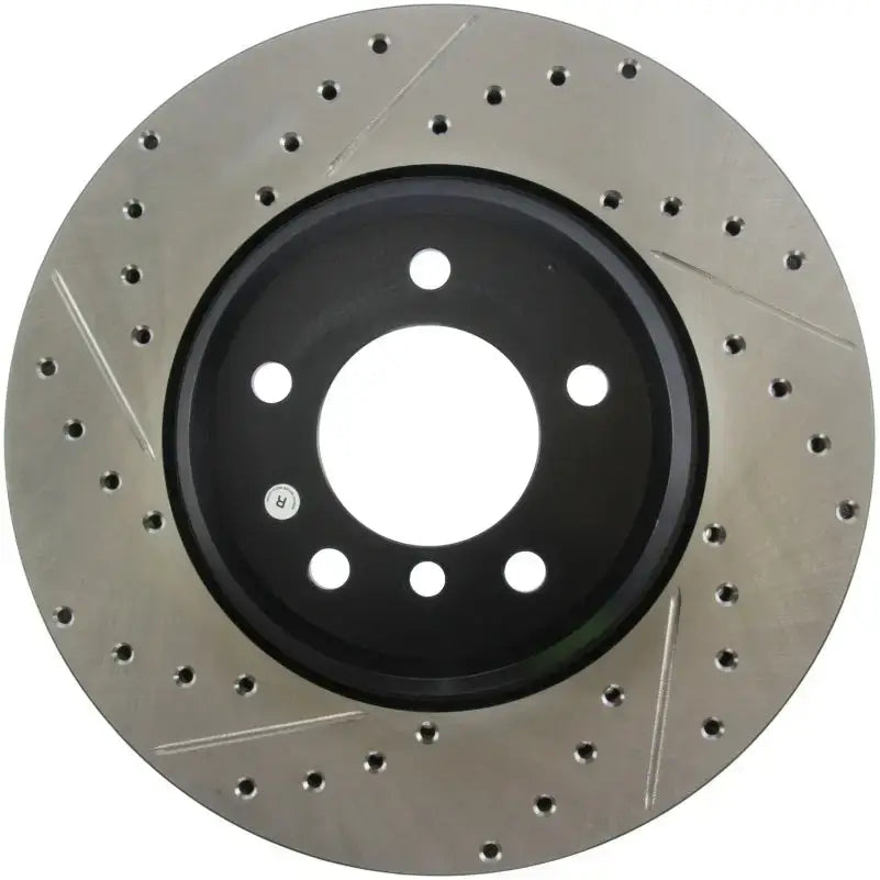 StopTech 07-09 BMW 335 (E90/E92/E93) Slotted & Drilled Right Front Rotor 