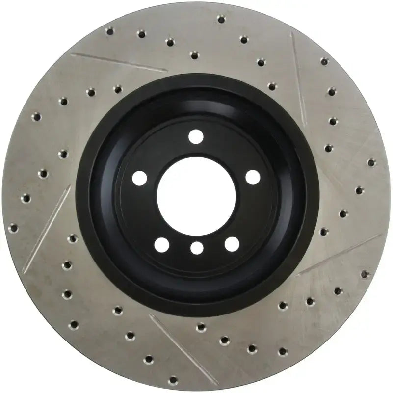 StopTech 07-09 BMW 335 (E90/E92/E93) Slotted & Drilled Right Front Rotor 