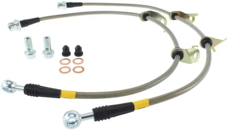 StopTech 08+ Scion xB Front Stainless Steel Brake Lines 