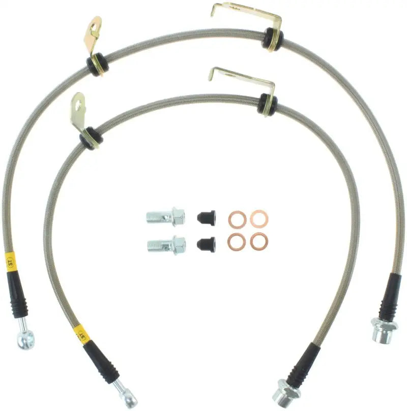StopTech 08+ Scion xB Front Stainless Steel Brake Lines 