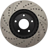 StopTech 1/02-05 Infiniti G35 (alloy disc) / 6/02-05 Nissan 350Z Slotted & Drilled Left Front Rotor 