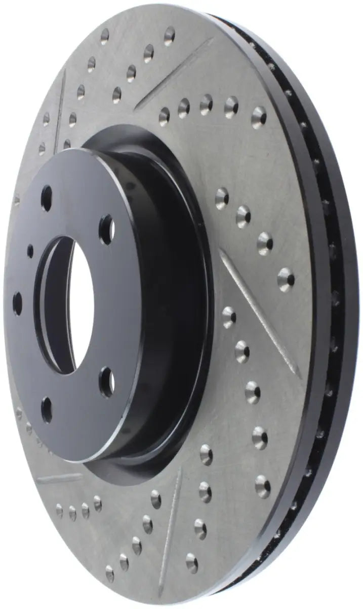 StopTech 1/02-05 Infiniti G35 (alloy disc) / 6/02-05 Nissan 350Z Slotted & Drilled Right Front Rotor 