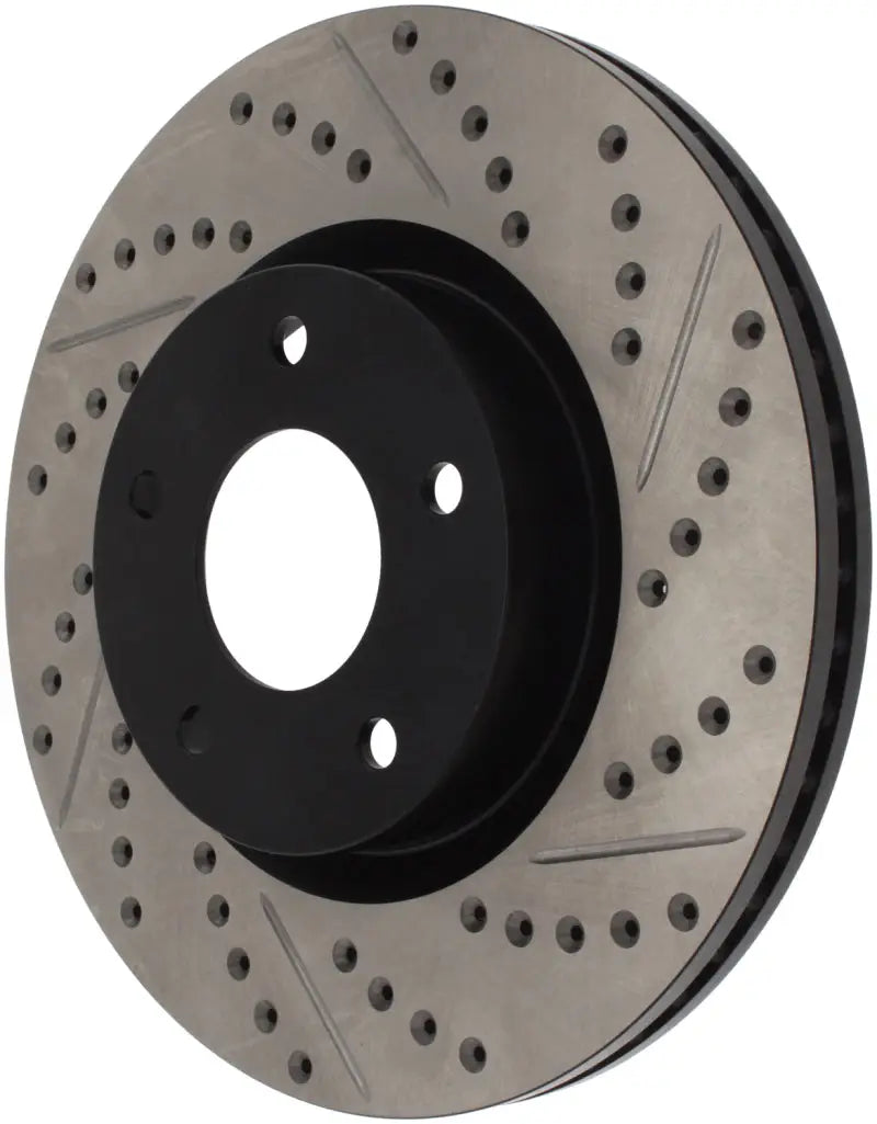 StopTech 1/02-05 Infiniti G35 (alloy disc) / 6/02-05 Nissan 350Z Slotted & Drilled Left Front Rotor 