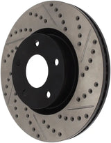 StopTech 1/02-05 Infiniti G35 (alloy disc) / 6/02-05 Nissan 350Z Slotted & Drilled Left Front Rotor 