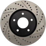 StopTech 1/02-05 Infiniti G35 (alloy disc) / 6/02-05 Nissan 350Z Slotted & Drilled Left Front Rotor 