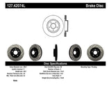 Stoptech StopTech 1/02-05 Infiniti G35 (alloy disc) / 6/02-05 Nissan 350Z Slotted & Drilled Left Front Rotor