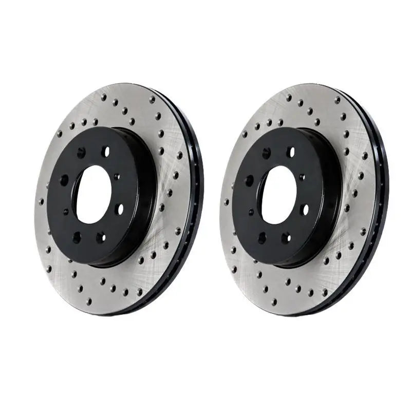 Stoptech 128.34144L StopTech 13-15 BMW 335i Drilled Front Left Sport Brake Rotor