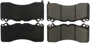 StopTech black Ford Mustang street brake pads with shims and hardware