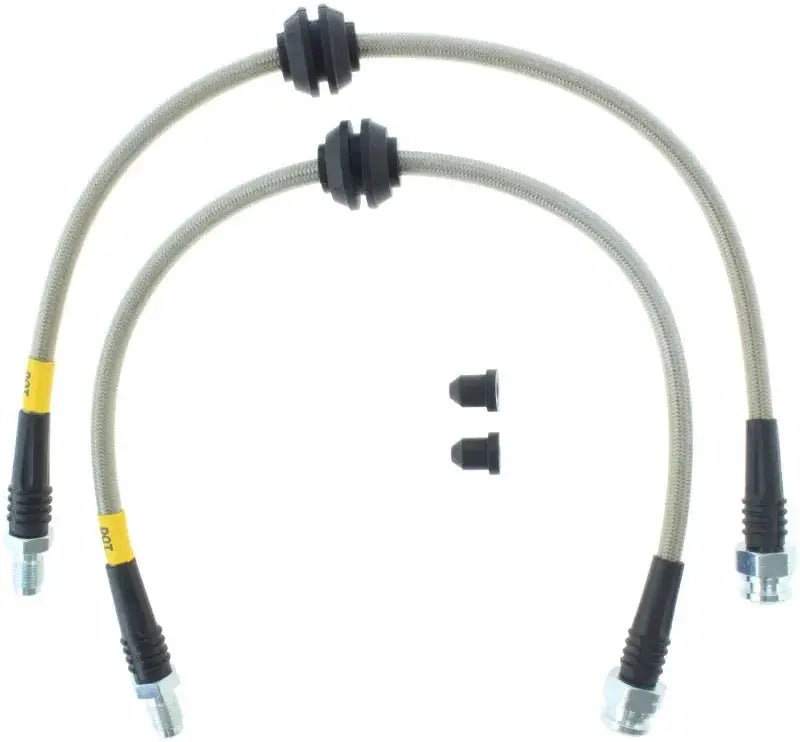 StopTech 2013-2014 Ford Focus ST Stainless Steel Rear Brake Lines - Brakes