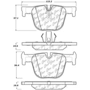 Stoptech 308.16100 StopTech Street Touring Brake Pads