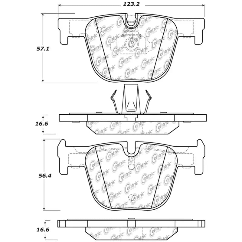 Stoptech 308.16100 StopTech Street Touring Brake Pads