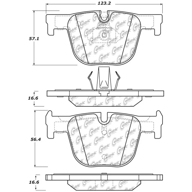Stoptech 308.16100 StopTech Street Touring Brake Pads