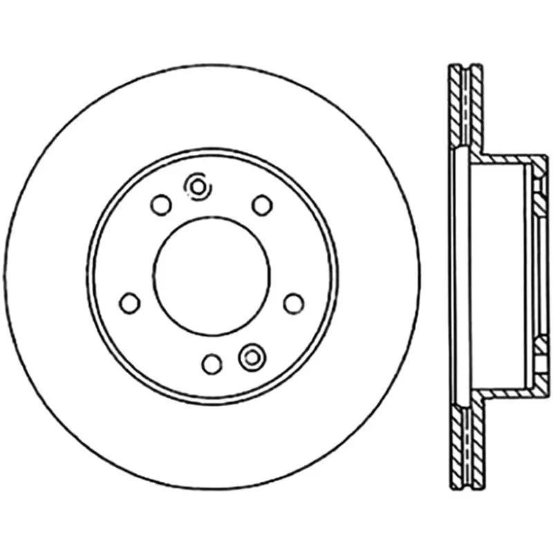 StopTech 89-92 Mazda RX-7 Slotted & Drilled Right Front Rotor - Truck & Automotive