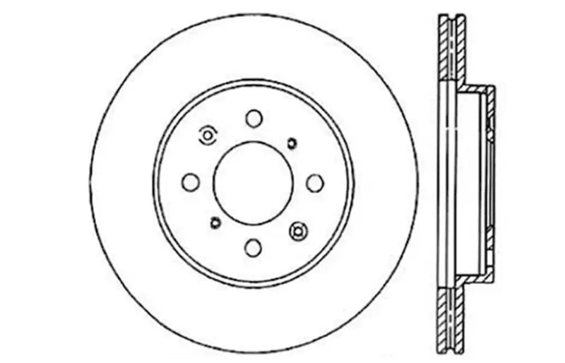 StopTech 90-01 Acura Integra (exc. Type R) / 01-05 Honda Civic / 07+ Honda Fit / 93-97 Del Sol VTEC 