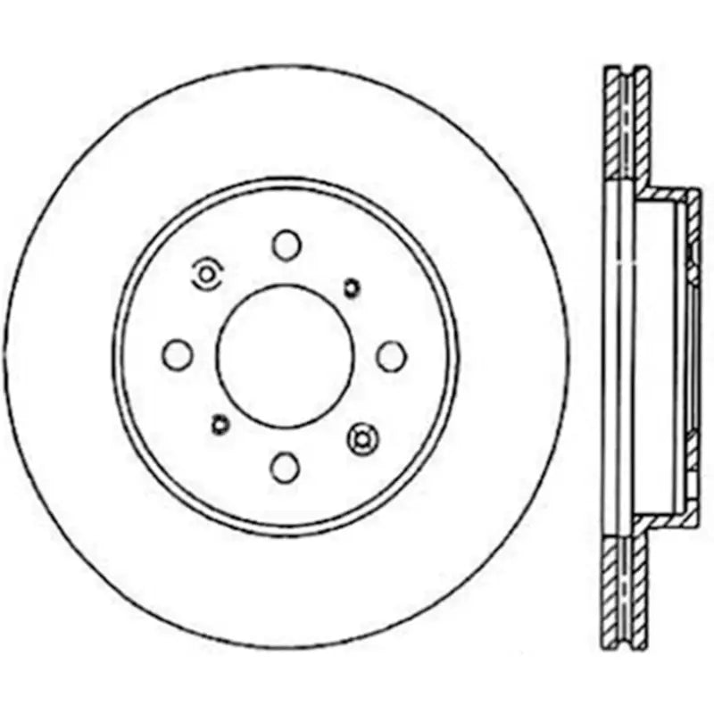 Stoptech Acura & Honda Civic/Del Sol Front CRYO-STOP Rotor - Truck Automotive