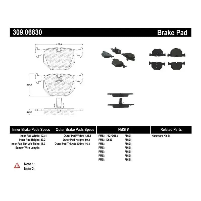 StopTech Performance 01-07 BMW M3 E46 / 00-04 M5 / 04-09 X3 / 00-06 X5 / 1/06-09 Z4 / 9/00-07 330 / 