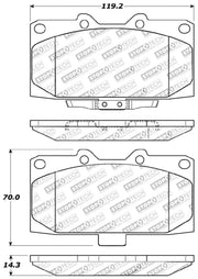 StopTech Performance 06-07 Subaru Impreza WRX/WRX STi Front Brake Pads - Truck & Automotive